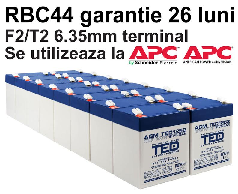 Acumulatori compatibili APC RBC44 din Olanda 